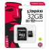 Mikro SD atminties kortelė su adapteriu Kingston SDCS2 100 MB/s exFAT