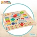 Образователна Игра Disney Календар 30 x 3,5 x 30 cm (6 броя)