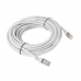 Жесткий сетевой кабель UTP кат. 6 Lanberg PCU6-10CC-1000-S Белый 10 m Серый