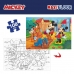 Puzzle dla dzieci Mickey Mouse Dwustronny 108 Części 70 x 1,5 x 50 cm (6 Sztuk)