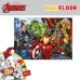 Barnpussel The Avengers Dubbelsidig 108 Delar 70 x 1,5 x 50 cm (6 antal)
