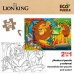 Barnpussel The Lion King Dubbelsidig 24 Delar 70 x 1,5 x 50 cm (12 antal)