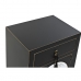 Nightstand DKD Home Decor White Black Golden Fir MDF Wood 45 x 36 x 66 cm