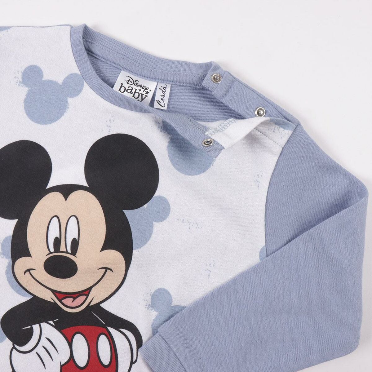 Pyžamo Dětské Mickey Mouse Modrý