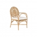 Krzesło DKD Home Decor Biały Naturalny 55 x 65 x 90 cm