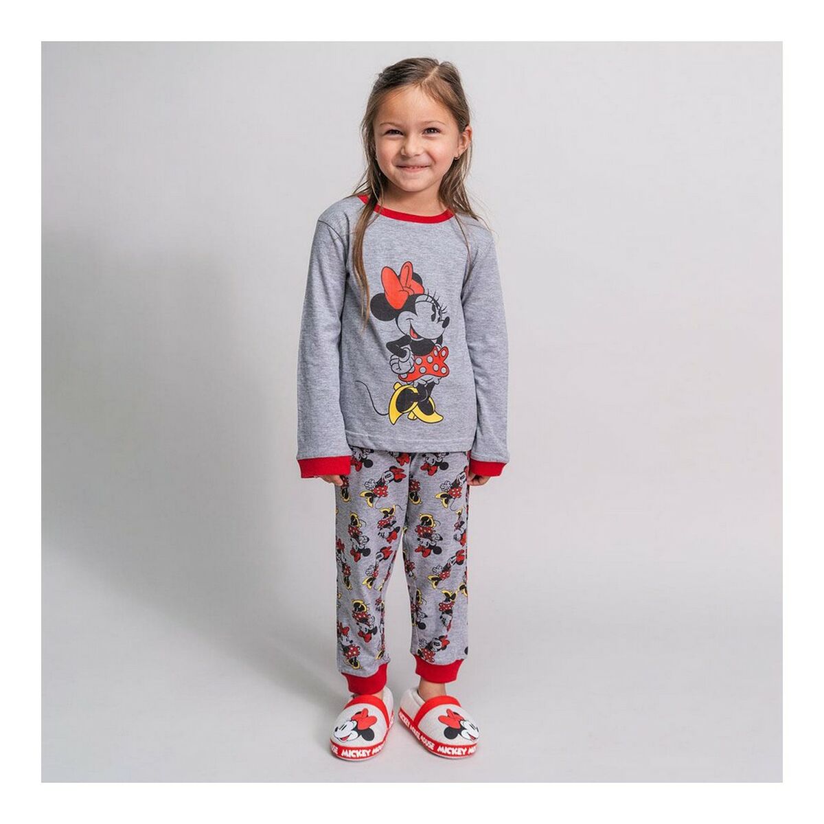 Pyjamas Barn Minnie Mouse Grå