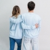 Unisex Sweatshirt without Hood Stitch Light Blue