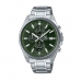 Pánské hodinky Casio EFV-610D-3CVUEF Zelená Stříbřitý