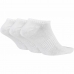 Chaussettes Chevilles Nike Everyday Lightweight 3 paires Blanc