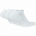 Calcetines Tobilleros Nike Everyday Cushioned 3 pares Blanco
