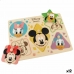 Child's Wooden Puzzle Disney + 2 Years 5 Pieces (12 Units)
