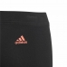 Detské športové elastické nohavice Adidas Essentials Linear Čierna