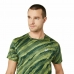 Koszulka z krótkim rękawem Męska Asics Core All Over Print Ss  Kolor Zielony