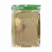 Snack tray Algon Golden Rectangular 25,5 x 35 x 2 cm Disposable (48 Units)