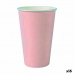 Pohárkészlet Algon Eldobható Préselt Papír Rózsaszín 7 Darabok 450 ml (16 egység)