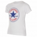 Børne Kortærmet T-shirt Converse  Core Chuck Taylor Patch  Blå