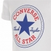 T-Shirt met Korte Mouwen voor kinderen Converse  Core Chuck Taylor Patch  Blauw
