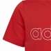 Child's Short Sleeve T-Shirt Adidas Essentials  Red