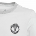 Fotballskjorte for barn med korte ermer Adidas  Manchester United Hvit