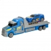 Camión Portavehículos y Coches de Fricción Colorbaby 36 x 11 x 10 cm (6 Unidades)