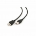 Двойной удлинительный USB-кабель 3GO C109 Чёрный 2 m