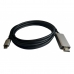 Cable USB-C a HDMI 3GO C137 Negro