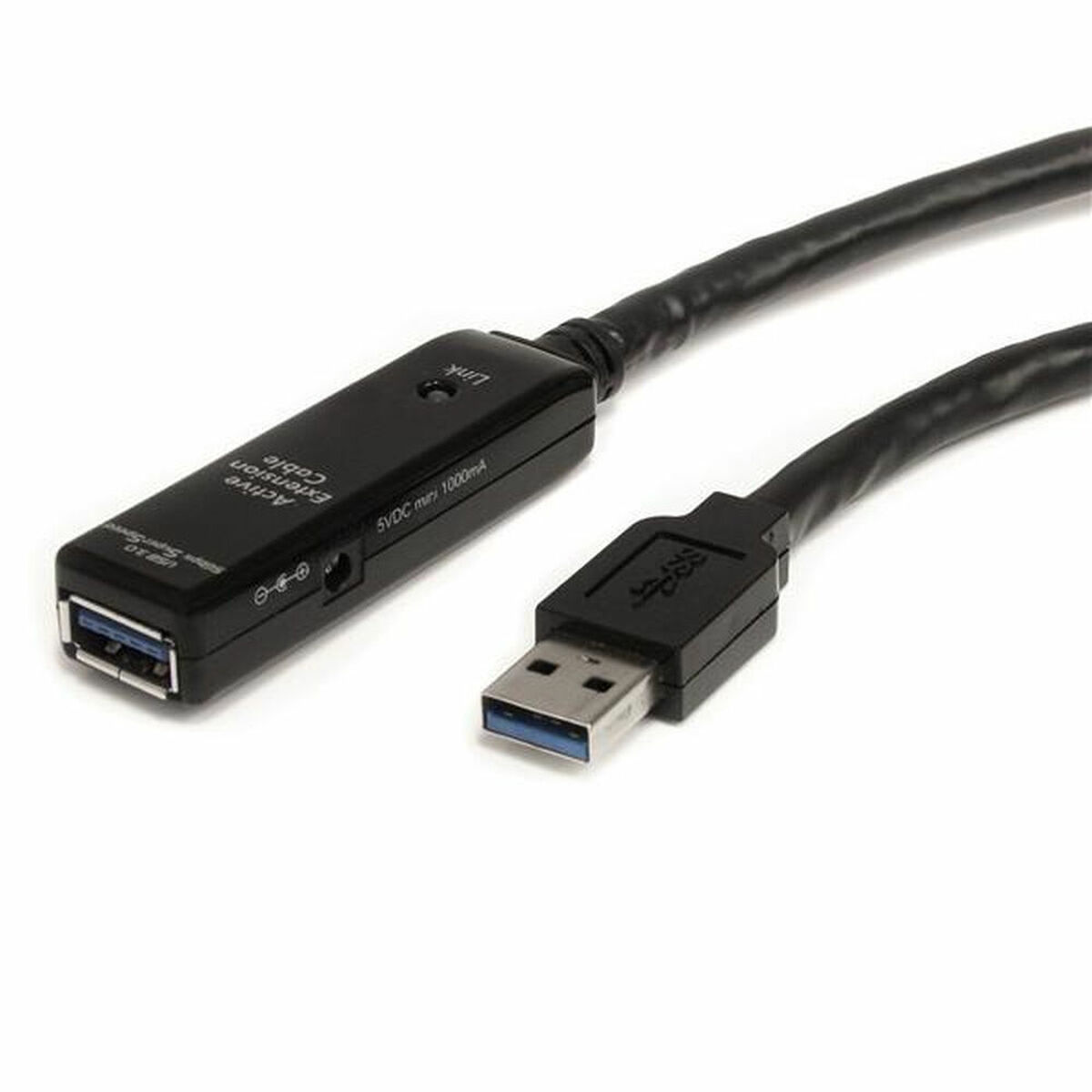 Câble USB Startech USB3AAEXT5M USB A Noir