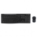 Keyboard and Wireless Mouse Logitech MK270 French Black AZERTY