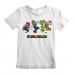 Kurzarm-T-Shirt für Kinder Super Mario Running Pose Weiß
