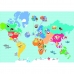 Mágneses játék Apli World Map Többszínű