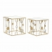 Set of 2 small tables DKD Home Decor Golden 50 x 50 x 50 cm