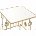 Sett med 2 små bord DKD Home Decor Gyllen 50 x 50 x 50 cm