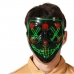 Máscara Terror Luz LED Verde