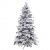 Árbol de Navidad Blanco Verde PVC Metal Polietileno Nevado 240 cm