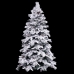 Árbol de Navidad Blanco Verde PVC Metal Polietileno Nevado 240 cm