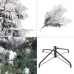 Weihnachtsbaum Weiß grün PVC Metall Polyäthylen Verschneit 240 cm