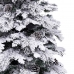 Коледно дърво Бял Зелен PVC Метал полиетилен Снежен 240 cm