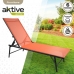 Лежащий лежак Aktive Оранжевый 180 x 35 x 49 cm (2 штук)
