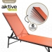 Лежащий лежак Aktive Оранжевый 180 x 35 x 49 cm (2 штук)