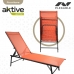 Atzveltnes krēsls Aktive Oranžs 180 x 35 x 49 cm (2 gb.)