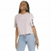 Γυναικεία Μπλούζα με Κοντό Μανίκι Puma Power Tape Cropped Ροζ
