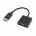 DisplayPort VGA Adapter PcCom Essential Fekete 15 cm