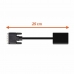 Adapter DVI-D v VGA PcCom Essential Črna 25 cm