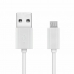 USB Kabel til mikro-USB Unotec Hvit 20 cm
