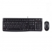 Keyboard Logitech Desktop MK120 Black French AZERTY AZERTY