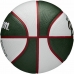 Krepšinio kamuolys Mini Wilson NBA Bucks  Alyvuogių aliejus 3