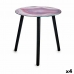 Вспомогательный стол Мрамор Чёрный Розовый Стеклянный 40 x 41,5 x 40 cm (4 штук)