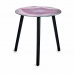 Postranní stolek Mramor Černý Růžový Sklo 40 x 41,5 x 40 cm (4 kusů)