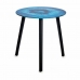 Table d'appoint Marbre Noir Turquoise Verre 40 x 41,5 x 40 cm (4 Unités)