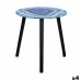 Postranní stolek Mramor Modrý Černý Sklo 40 x 41,5 x 40 cm (4 kusů)
